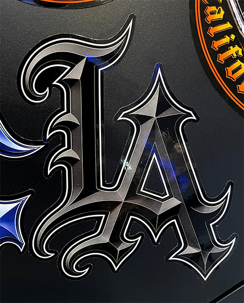 Black OG LA Sticker (7x5 inch)