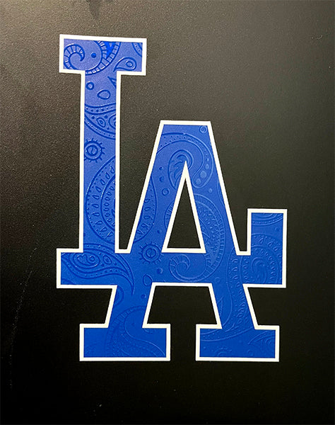 Blue Uv LA Sticker. (7x5 inch)