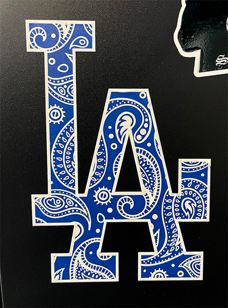 Blue Bandana LA Sticker