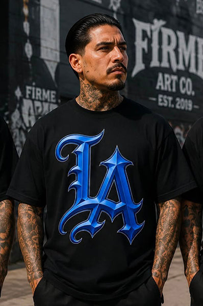 Blue LA Logo T Shirt