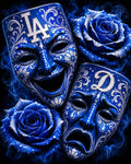 Dodgers Blue Masks