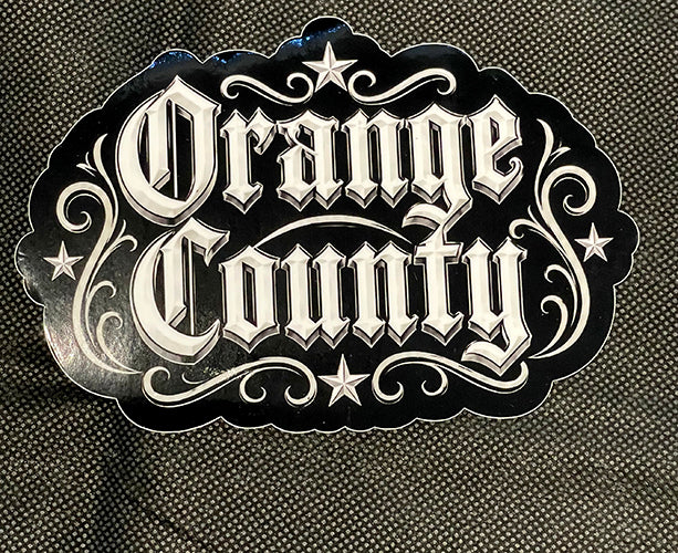 Orange County Stacked Sticker (6x4)