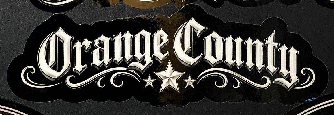 Orange County Star Sticker (6x2)