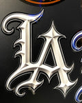 White OG LA Sticker (7x5 inch)